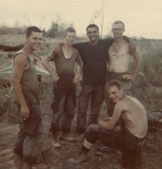 Don (in the green shirt) is the sole survivor. Honoring his friends' bravery and sacrifice.