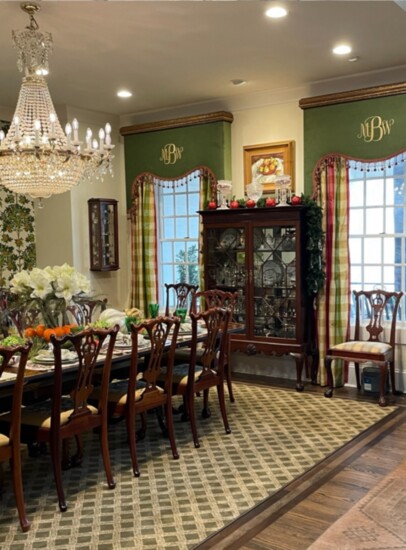 An elegant, customized dining room by Donna Richter Interiors