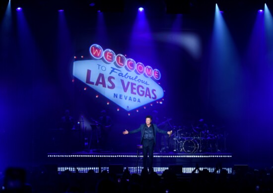 Donny at his "second home" on the Las Vegas stage