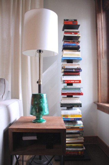 I love utilizing books in decor.  They can act as fillers for a shelf, stack a few under a lamp or laying out a few with a candle or plant placed on top.
