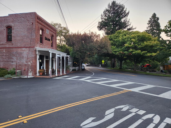 The Jack London Saloon in downtown Glen Ellen.