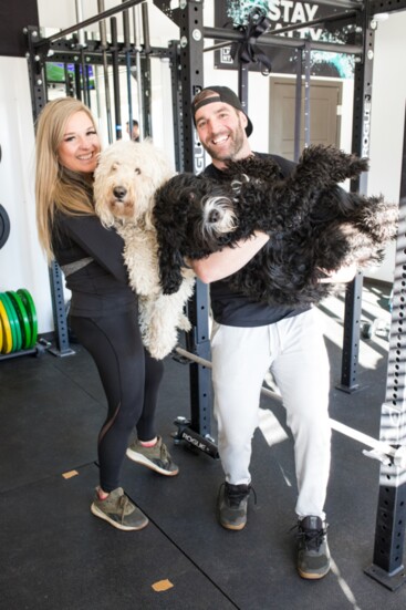 The Doods - Kaylie & William and their doodles, Duncan & Gretzky.