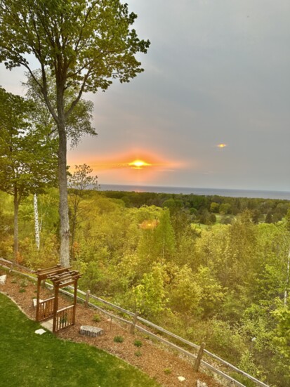 Sunset view from Carrington at Landmark Resort, Egg Harbor