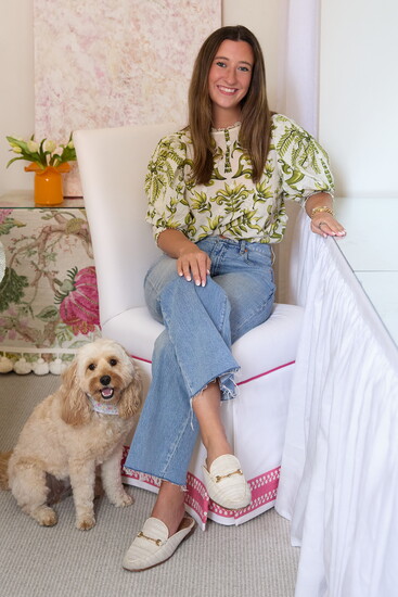 Neely MaKinster and her dog, Finley. 