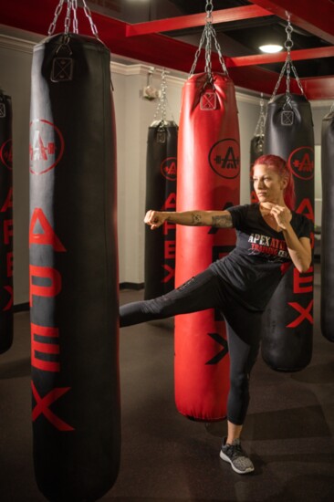Danielle is a kickboxing teacher and personal trainer at APEX.