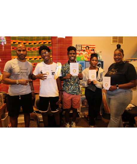 Dr. Burke coaching young adults in the Aurelia Youth mentorship program in Baltimore.