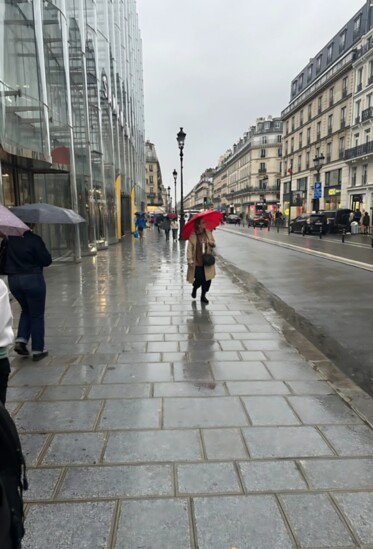 Paris on a rainy day in October.