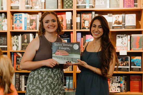 Illustrator Andrea Silva with Waary/Photo by Savannah Johnson