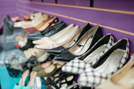 Shoes galore at Morgan's Closet