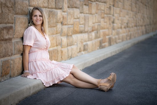 Pink Tiered Ruffled Dress ($48), Wedge Sandals ($59)