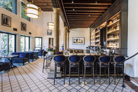 Geordie's Lounge at Wrigley Mansion. Courtesy Wrigley Mansion 