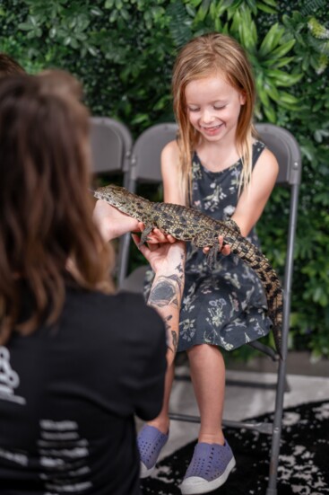 Ella Ball at the Drippin Dragons Reptile Expo