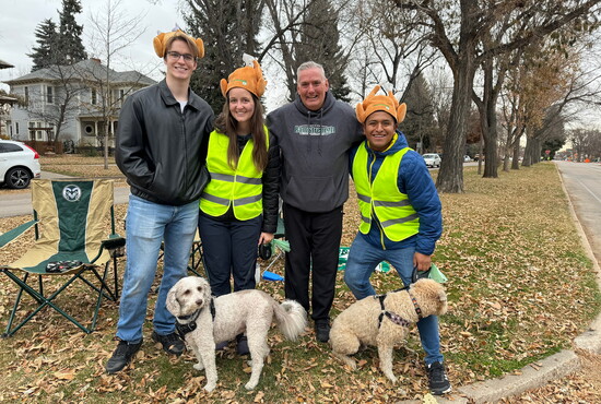 RamStrength Board Member Jeff Rittner and family volunteering at the race