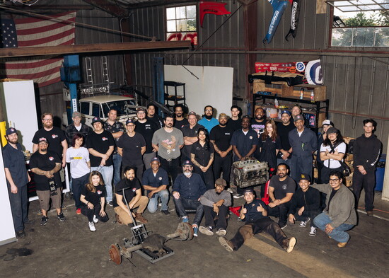 Mentors and youth gather at Motor Mondays, a weekly meetup hosted by DSF Werks.