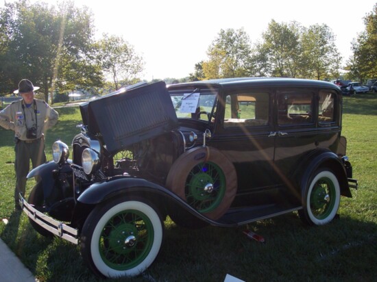 Cars like this Ford Model A are displayed at the Edgar Rohr Memorial Car Meet in Manassas.  Photo courtesy the Bull Run Region, AACA.