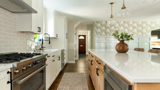 A sleek, simple and modern kitchen, styled by Jessica Bruggar