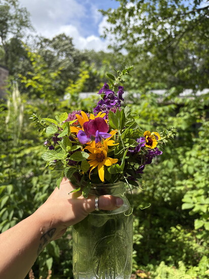 A pick-your-own bouquet. 