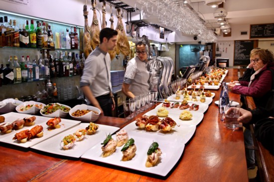  Pintxos tapas bar in San Sebastian, Spain