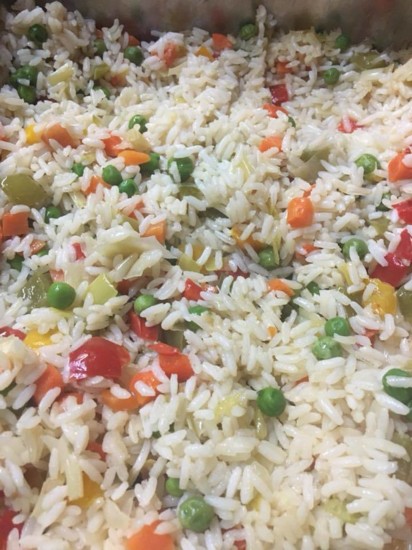 Vegetarian white rice