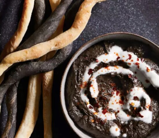 Black-Tahini and Eggplant Dip