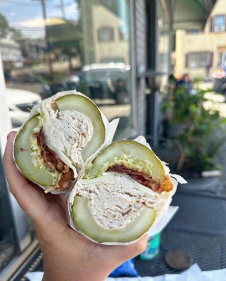 The viral pickle sandwich from Makerie Café 