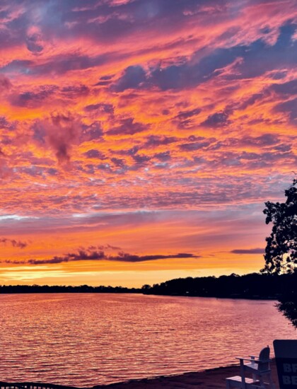 Light dining made all the more beautiful by nature — at Sunset Pavilion in Lake Zurich. 