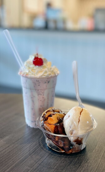 The District Creamery + Sweets scoops a wide variety of hard ice cream treats, including 13 national + international award-winning flavors.