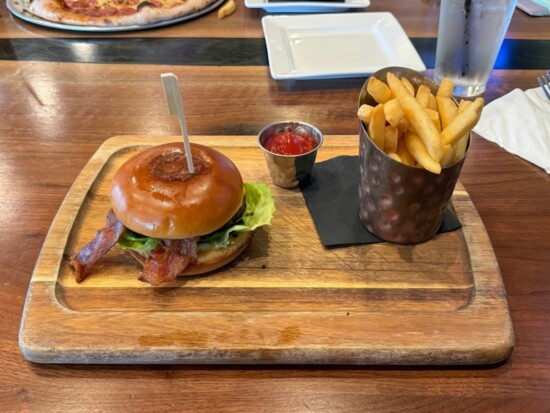 A Classic Burger and fries from Stone Bar & Kitchen