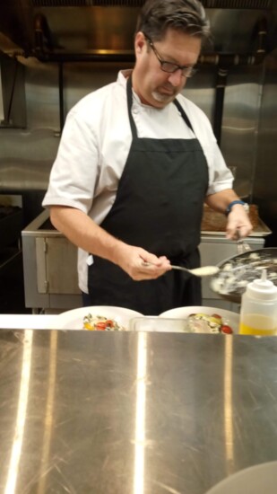 Ed Lyons in the Kitchen at Prime & Pearl