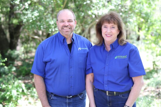 George Drazic, President, and Molly Drazic, CEO, owners of Efficient AC, Electric & Plumbing.