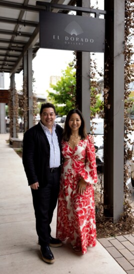 Andrés Gonzalez, Co-owner and Curator, and Susy Kim Horrigan, Co-owner and Design Director, at El Dorado Gallery.