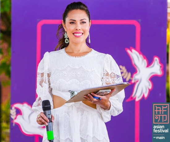 Elaine Espinola emcees for a variety of causes.