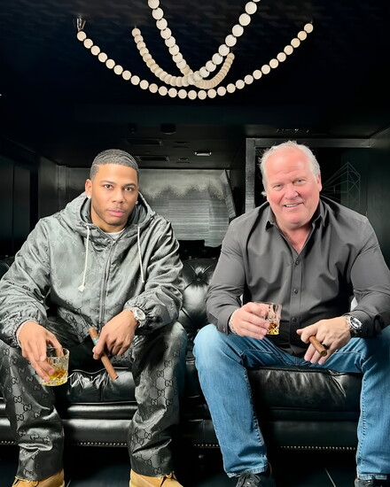 Nelly with co-owner Donn Sorenson