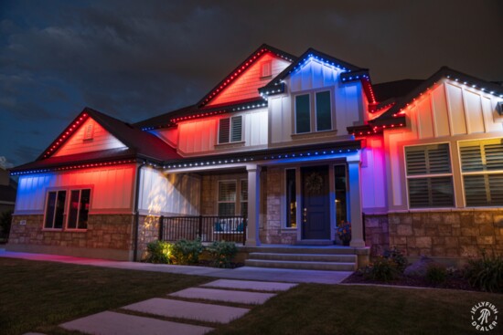 Colorful lights extend beyond the holiday season.  Light up your homes exterior for Independence Day and every holiday in between 