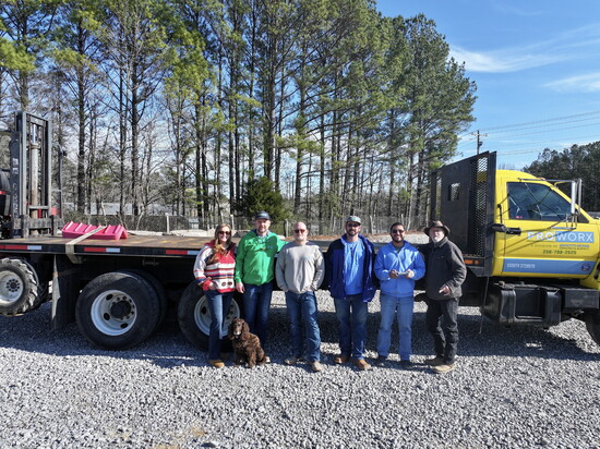 Left to right are Chrystallyn Beard, Declan Yearwood, “JC” Jonathan Callan, Eric Spare, Alex Valdez and Huggy Shofner.
