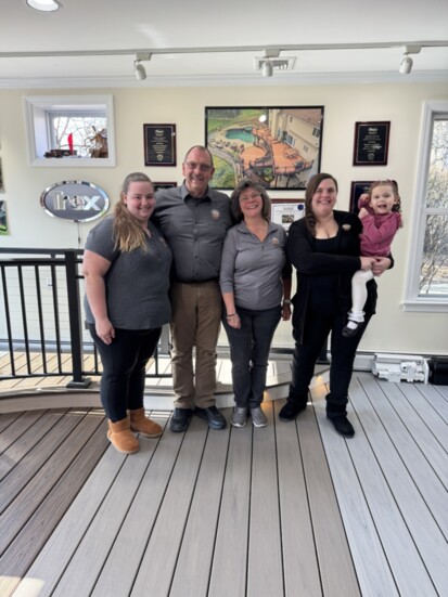 Bruce and Judy Verblaauw with their Daughters and Granddaughter.  