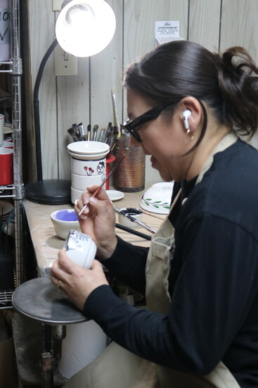 Every piece is painted by hand.