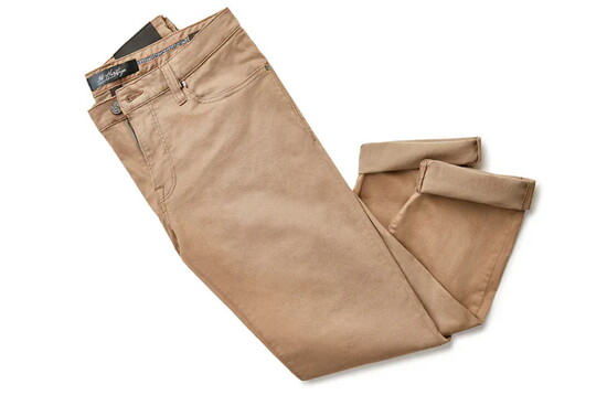 34 Heritage Courage Straight Leg Pants In Khaki 