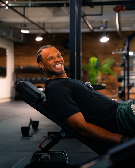 Person working out at Uplift. Photo Credit: Ryan Knutsen