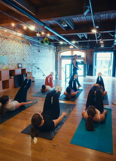 Group fitness at Uplift. Photo Credit: Ryan Knutsen