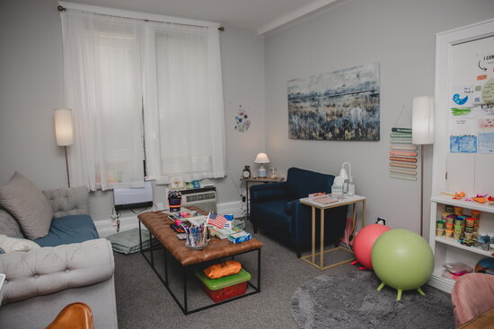 SpireTHERAPY’s waiting room in Ridgefield