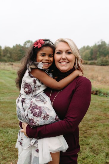 Candace Kerr and her daughter 