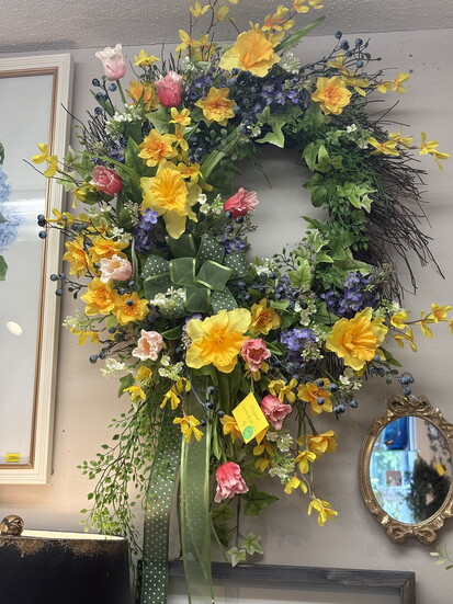 Emmy Lou is known for her hand crafted custom wreaths