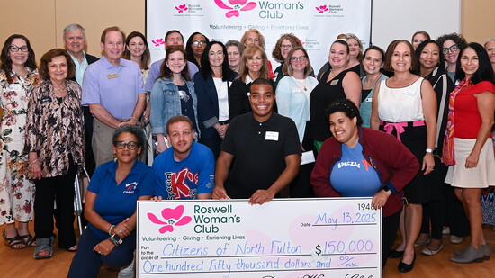 Roswell Woman's Club gave scholarships to 27 nonprofit organizations in Greater North Fulton County on May 13, 2025. Photo: Roswell Woman's Club.