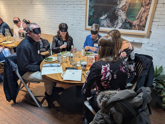 Dining in the dark experience 