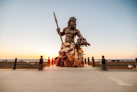 King Neptune ruling over Virginia Beach