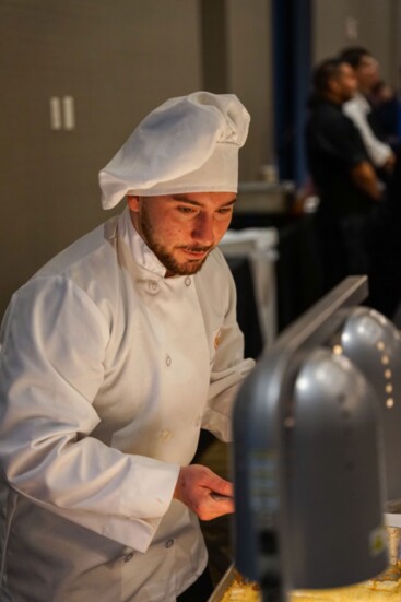 Chefs serving up delicious treats.