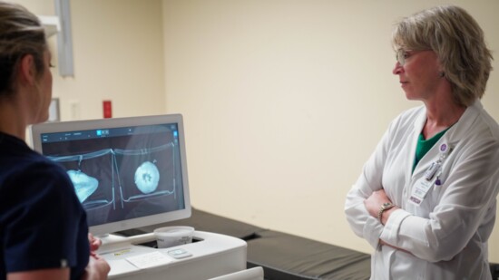 Denise Rable, M.D., medical director of breast oncology, explains how the Clarix Imaging System will help more accurately interpret surgical margins.