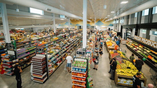 Esh’s Windsor store pairs fresh produce and well-stocked aisles with outlet savings - creating a bright, modern shopping experience.