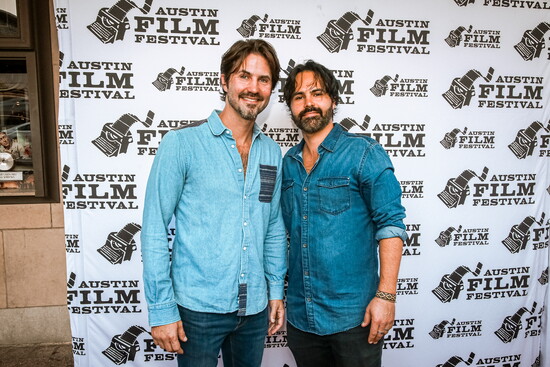 Austin filmmakers and brothers Nick and Josh Holden; photo by Jack Plunkett